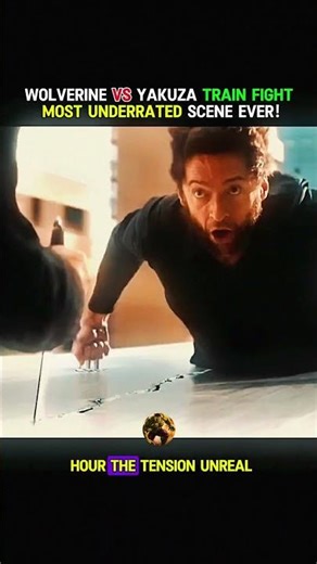 Wolverine vs Yakuza Train Fight 🔥 The Most Underrated Marvel Scene Ever! #deadpool #movie #series