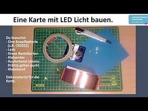 Eine Karte mit LED Licht bauen.