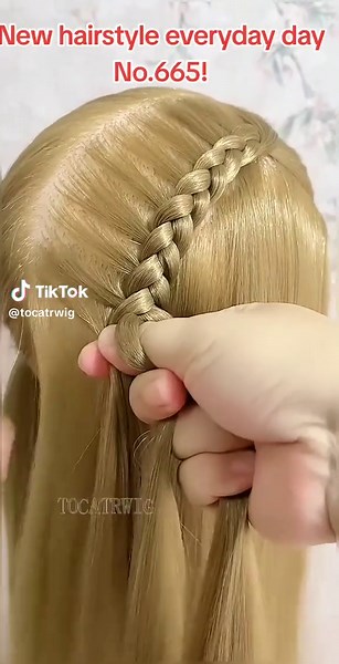 New hairstyle every day No.665 – Easy mannequin head hairstyle tutorial