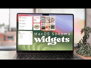 🖥️ How to Add Widgets to your Mac Home Screen | MacOS Sonoma 🔥