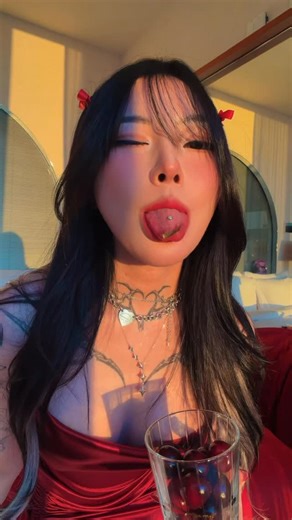 Atlas on Instagram: "Its realize its harder to tie with a tongue piercing 👅🍒"