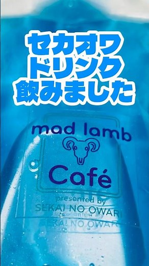 mad lamb café presented by SEKAI NO OWARI をセカオワドリンク飲みました 世界の終わり カフェ #SEKAINOOWARI #セカオワ #cafe