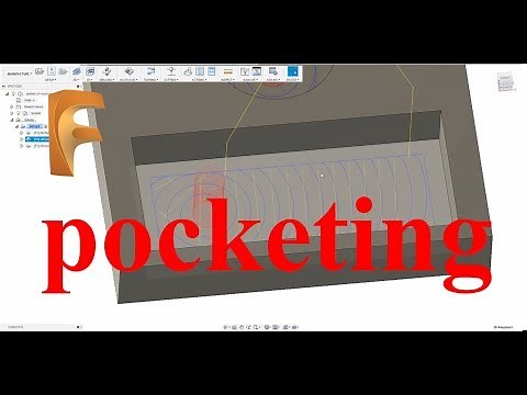 Different pocketing tool paths and cutter comp for milling in Fusion 360 1#