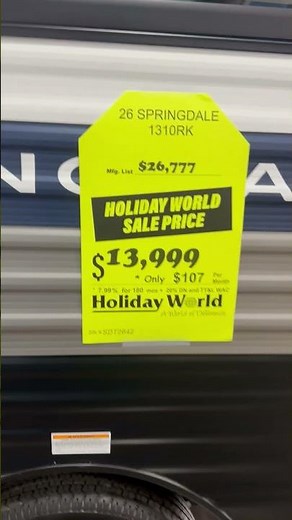 New 2026 Keystone RV Springdale Mini 1310RK Travel Trailer For Sale