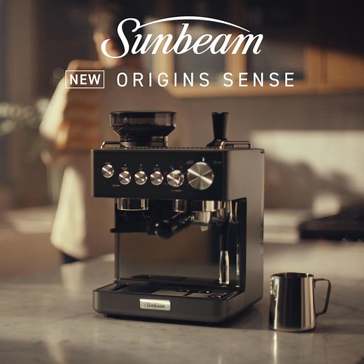 Add a new beat to your morning ritual with the Sunbeam Origins Sense Espresso Machine. | Sunbeam Australia and New Zealand
