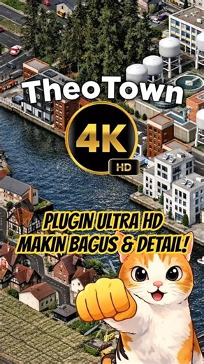 ULTRA HD PLUGIN IN THEOTOWN! MAKE YOUR CITY MORE BEAUTIFUL & DETAILED! #shorts