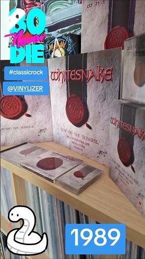 Whitesnake Slip Of The Tongue 1989 Album Collection Vinyl CD Cassette #music #80s #shorts