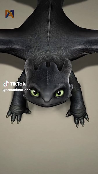 Animated Toothless in Spine #spine2d #madewithspine #animation #2danimation #toothless