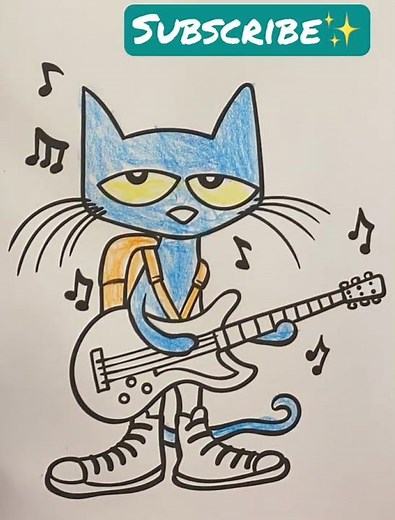 Pete the Cat Color Page🐱✨