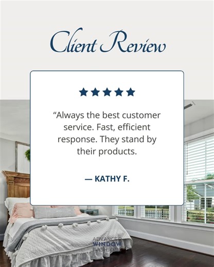 Another ⭐⭐⭐⭐⭐ experience 💬 We’re grateful for the trust our clients place in us. #blinds #windowtreatments #interiordesign #hometok #homeinspo #homedecor #drapes