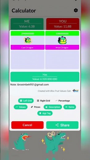Is this trade actually fair? 🤔I used the Blox Fruits value calculator to check the real value.