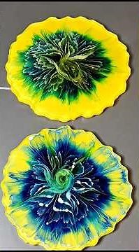 🌈 DIY Colorful Resin Coaster | Easy Epoxy Resin Art Tutorial | Satisfying Pour