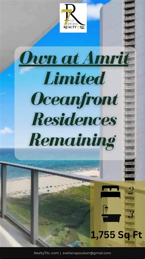 🌴 𝐋𝐢𝐯𝐞 𝐭𝐡𝐞 𝐖𝐞𝐥𝐥𝐧𝐞𝐬𝐬 𝐋𝐢𝐟𝐞𝐬𝐭𝐲𝐥𝐞 𝐚𝐭 𝐀𝐦𝐫𝐢𝐭 𝐎𝐜𝐞𝐚𝐧 𝐑𝐞𝐬𝐨𝐫𝐭! 🌊 4 Exclusive Luxury Condos for sale in the Happiness Tower 🏙️✨ Welcome to oceanfront living at its finest on Singer Island, Florida’s hidden gem. We’re proud to present 4 exquisite condos in the iconic Happiness Tower at Amrit Ocean Resort & Residences: 🔹 H-1508 🔹 H-1509 🔹 H-1608 🔹 H-1708 Each residence offers breathtaking Atlantic Ocean views, private terraces, spa-style bathrooms, and access 