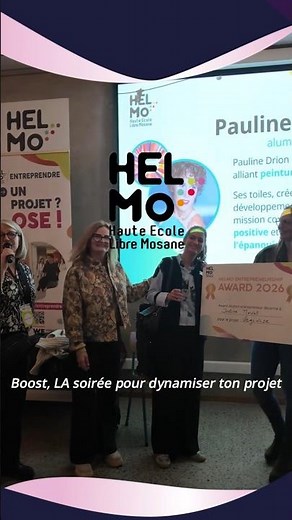 « Boost » : l’entrepreneuriat HELMo en mouvement #entreprendre #networking