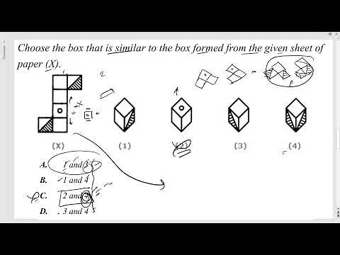Folding the cube Questions Tips and Tricks | B.Arch. Aptitude | NATA | JEE Mains Paper 2