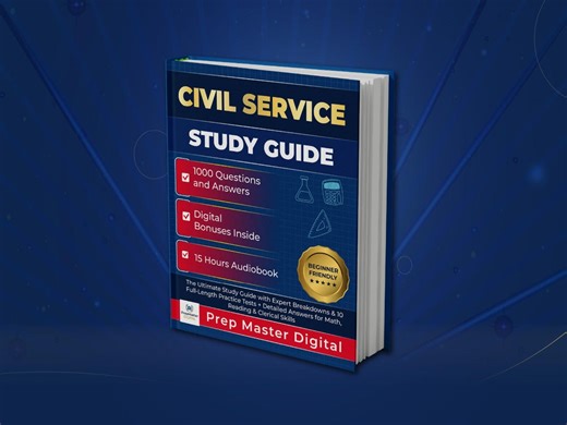 Civil Service Exam Study Guide | 1000 Practice Questions | PDF Workbook | Federal State Local Government Job Prep - Etsy