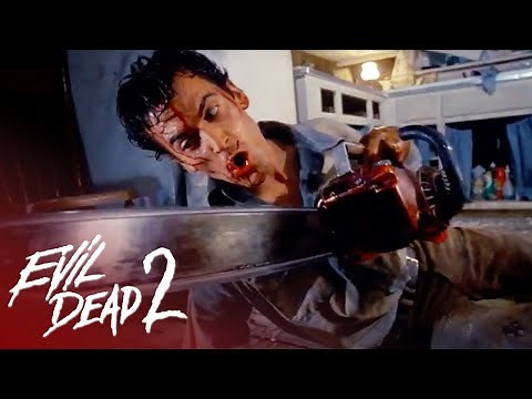 'Ash Uses Chainsaw On His Hand' Scene | Evil Dead 2