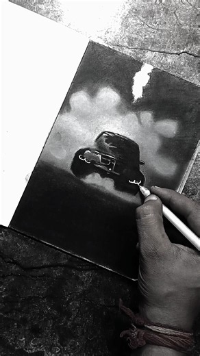 BMW Car Drawing ✨🏎️ | Realistic Car Sketch Timelapse 🎨 #youtubeshorts #bmw #art #viralvideo #fyp