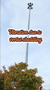 Vibration due to vortex shedding #construction