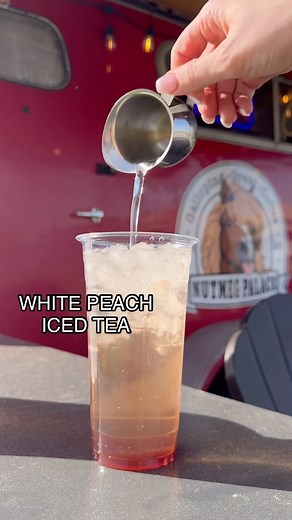 Our 3-tea iced tea is a great refreshing choice! Add peach, raspberry, mango, & more to make it even better. #icedtea #nutmegpalace #espressobar #supportlocal | Nutmeg Palace
