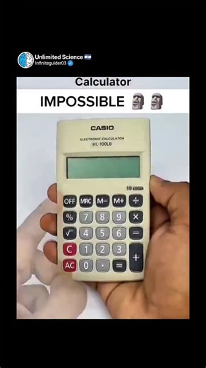 Unlimited Science 🇮🇱 on Instagram: "“Impossible or Ingenious? 😱 Watch a Calculator Transform into a Winding Counter!” At first glance, it looks impossible. A basic calculator—something we all used in school—suddenly behaves like a winding counter. No magic, no hidden software, no tricks. Just pure logic, creativity, and applied science. 😱 This video breaks the myth that calculators are only meant for simple arithmetic. By rethinking how numbers increment and how repetitive motion can be tran
