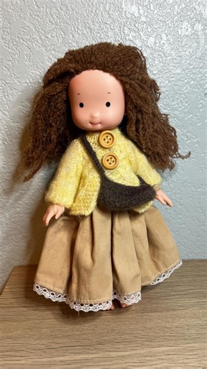 8” Waldorf Style Girl Doll Handmade Outfit Montessori Inspired Cloth Dress Toy - Etsy