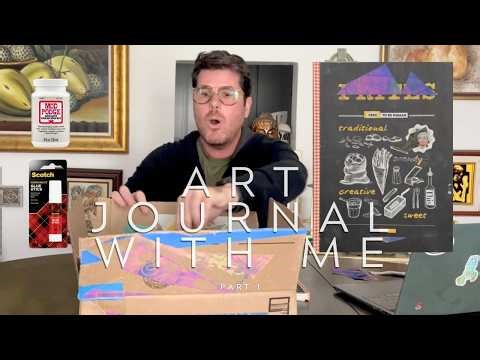 start a new altered-book art journal with me (time-lapse tutorial)