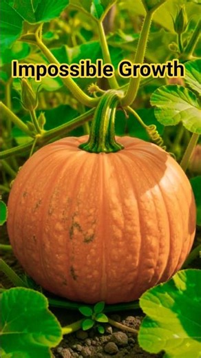 Watch a Giant Pumpkin Grow from Seed to Monster! 🎃 #timelapse #plantgrowth #pumpkin #ai #nature