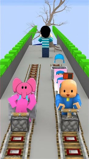 Sprunki: Pocoyo and Elly in the challenge of getting their hair back from the Squid Game doll?!