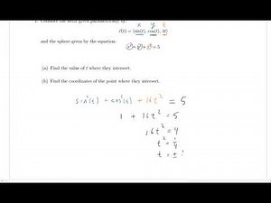 Intersection of a Curve and a Surface