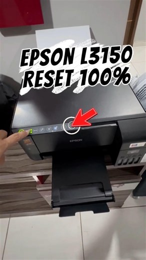 EPSON L3150, L3250 BLINKING LEDS NOT PRINTING NEW 100% RESET #printer #epson #teacher #school