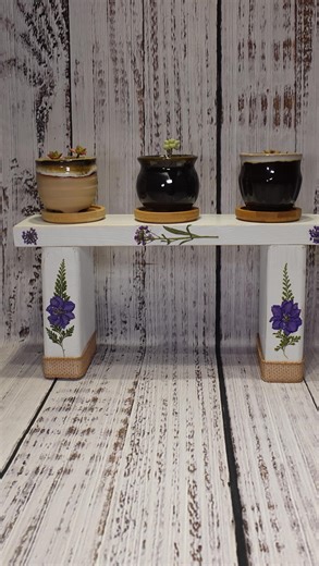 My succulents needed to be closer to my grow lights, so I made this riser out of scrap wood and some dried flowers. #kristinaskrafts #followers➕ #followers #scrapwoodproject wood Tutorial here: https://youtu.be/ux2cuqPZTUI?si=EHoC_3L7KThn9yXH | Kristina’s Krafts