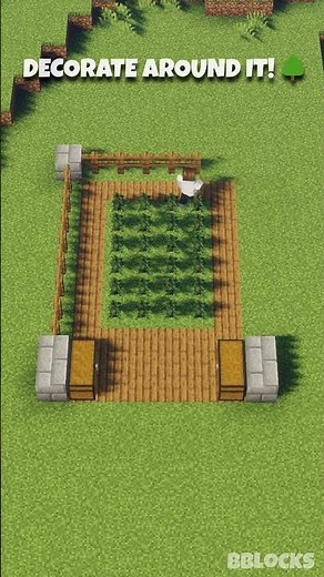 Super Simple Tree Farm In Minecraft!🌳#minecraft #shorts