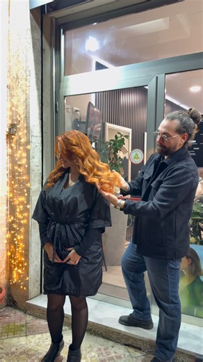 Andrea Pomo Parrucchieri on Instagram: "La nostra Jessica Rabbit pronta per un evento!🐰🟠 #andreapomoparrucchieri #copperhair #haircolor #perte"
