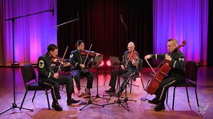 FLEE! | Amy Mills' "Flee!" is a programmatic novella in string quartet format, depicting the exhilarating yet treacherous journey of escaping captivity. The work conveys the elation of newfound freedom and anxiety over potential recapture. The strings' narrative unfolds through episodes fraught with auditory danger such as leap, hide, and scurry; culminating with refuge where they can celebrate their liberation 🎼 🎻 Enjoy this performance from The United States Air Force Band's string quartet! 