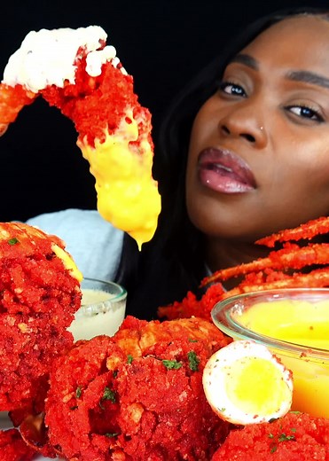 Spicy Seafood Boil Mukbang with ASMR Eating Sounds