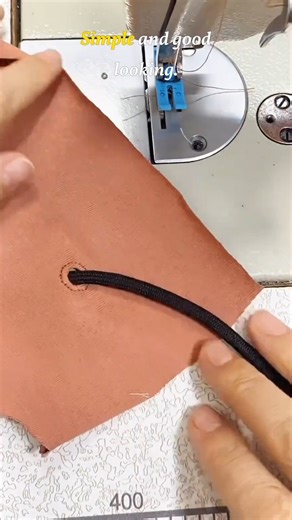 Easy Hood Drawstring Eyelet Sewing Method #versatilesewin #sewing #ussewtips #sewingdaily