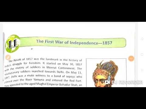 DAV Class 8 S.St. The first war of Independence 1857