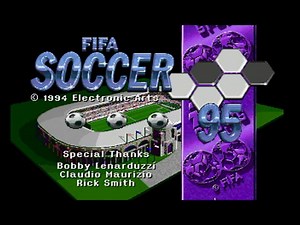 FIFA Soccer '95 Sega Mega Drive PAL Gameplay
