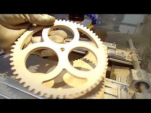 Wooden gear clock made with my DIY CNC machine