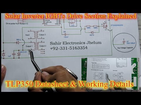 Solar Inverter IGBTs drive Explained with Schematic Diagram