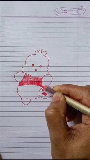 Simple Line Drawing #cartoon #ytshorts