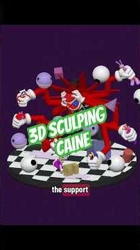 3D modeling Caine!🎪 #digitalcircus #tadc #cainetadc #3dmodeling