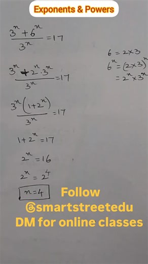 Smart Street on Instagram: "Exponents and Powers ! Follow @smartstreetedu ✅ . . . #studysmart #onlineclasses #reelitfeelit #examprep #trending"