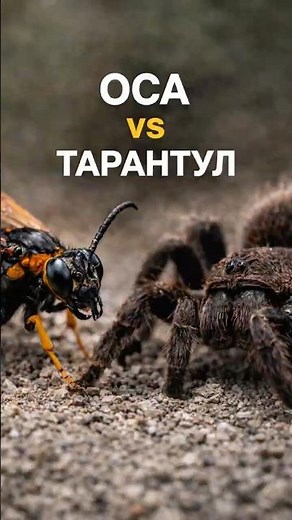 Оса против тарантула. #дикаяприрода #животные #природа #паук #битваживотных #оса #тарантул