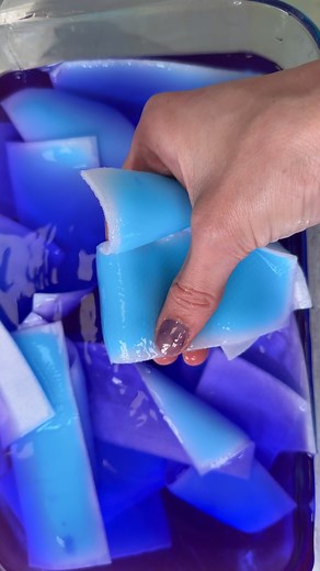 8.1M views · 48K reactions | These viral cooling patches from TikTok are said to turn into slime after soaking in water for three days. What do you think of how it turned out?  Peachybbies.com restocks Friday at 7pm EST! ✨ | Peachybbies Slime Shop | Facebook