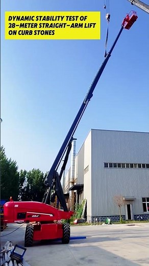 Testing the Capabilities of a Powerful Boom Lift Aerial Work Platform #aerialworkplatform #boomlift