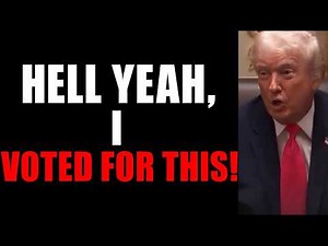 🥳 TRUMP JUST ENDED IT ALL TONIGHT… “HELL YEAH, I VOTED FOR THIS!🔥