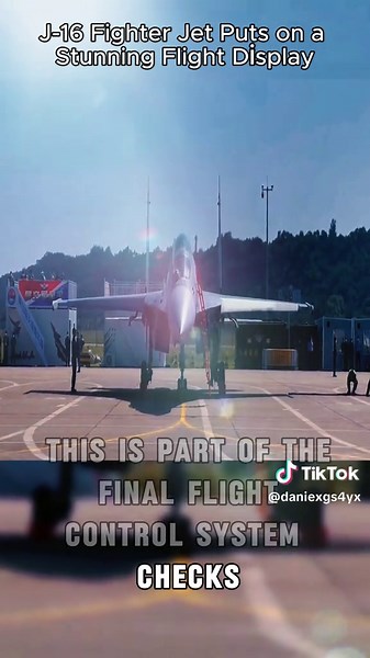 J-16 Fighter Jet Flies Stunning Display at Airshow