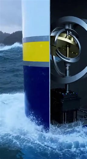 Japanese scientists are developing wave energy systems that use gyroscopic motion to convert ocean movement into electricity more efficiently. Instead of relying solely on floating turbines, the system harnesses rotational inertia from gyroscopes triggered by wave motion. Tests by the Global Wave Energy Council (GWEC) demonstrated a theoretical maximum energy absorption efficiency of 50% at any wave frequency. By maintaining efficiency across varying wave patterns, gyroscope-based systems could 